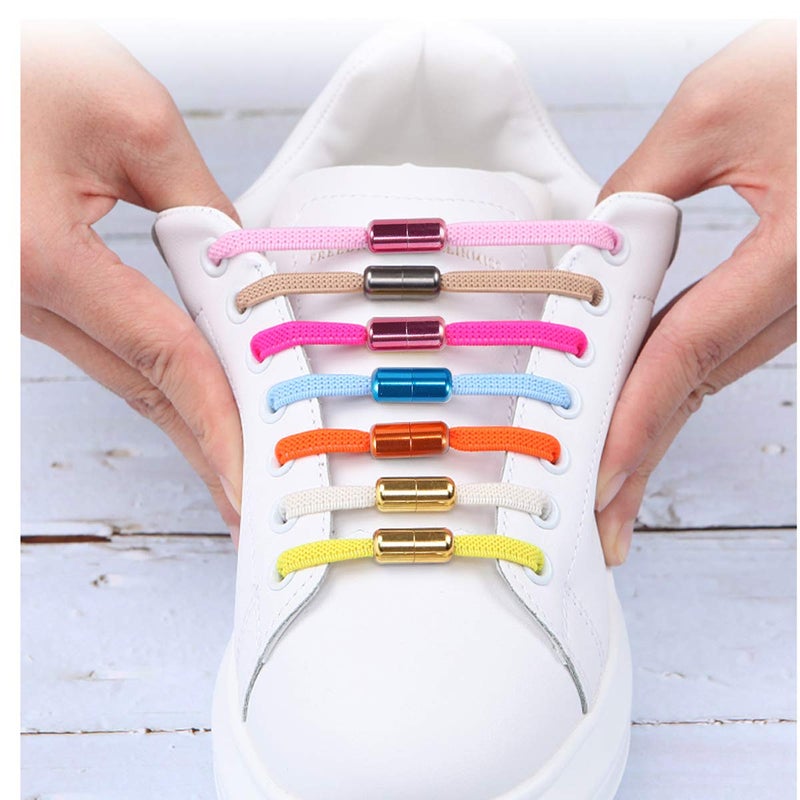 Alegrianan No Tie Shoelaces, Elastic Shoelaces for Adults/Kidsï¼ŒElastic No Tie Shoe Laces Coyote Brown - Image 3